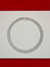 Iced-out Pure silver Chain 20”